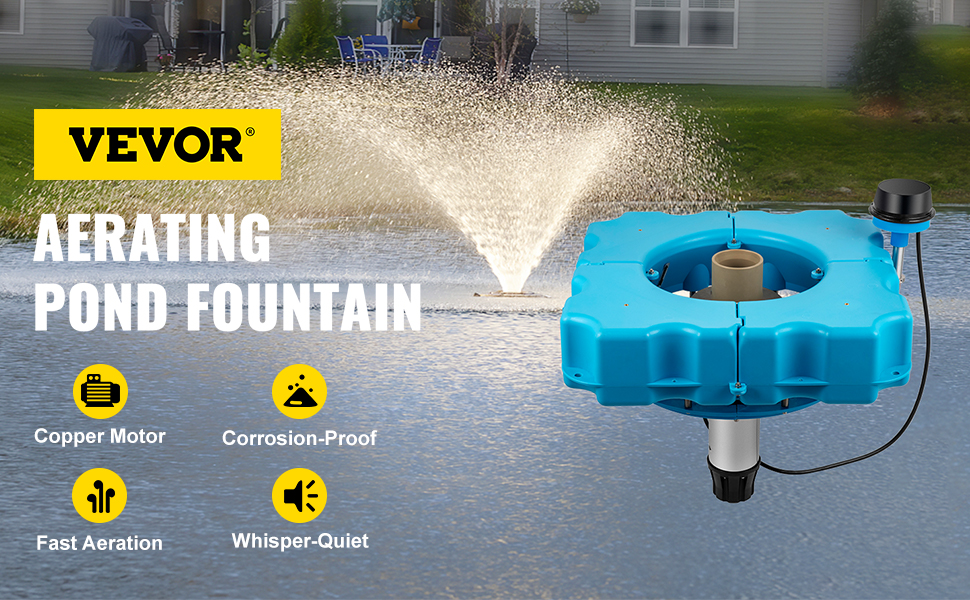 Lake Fountains,Floating Pond,3/4 HP