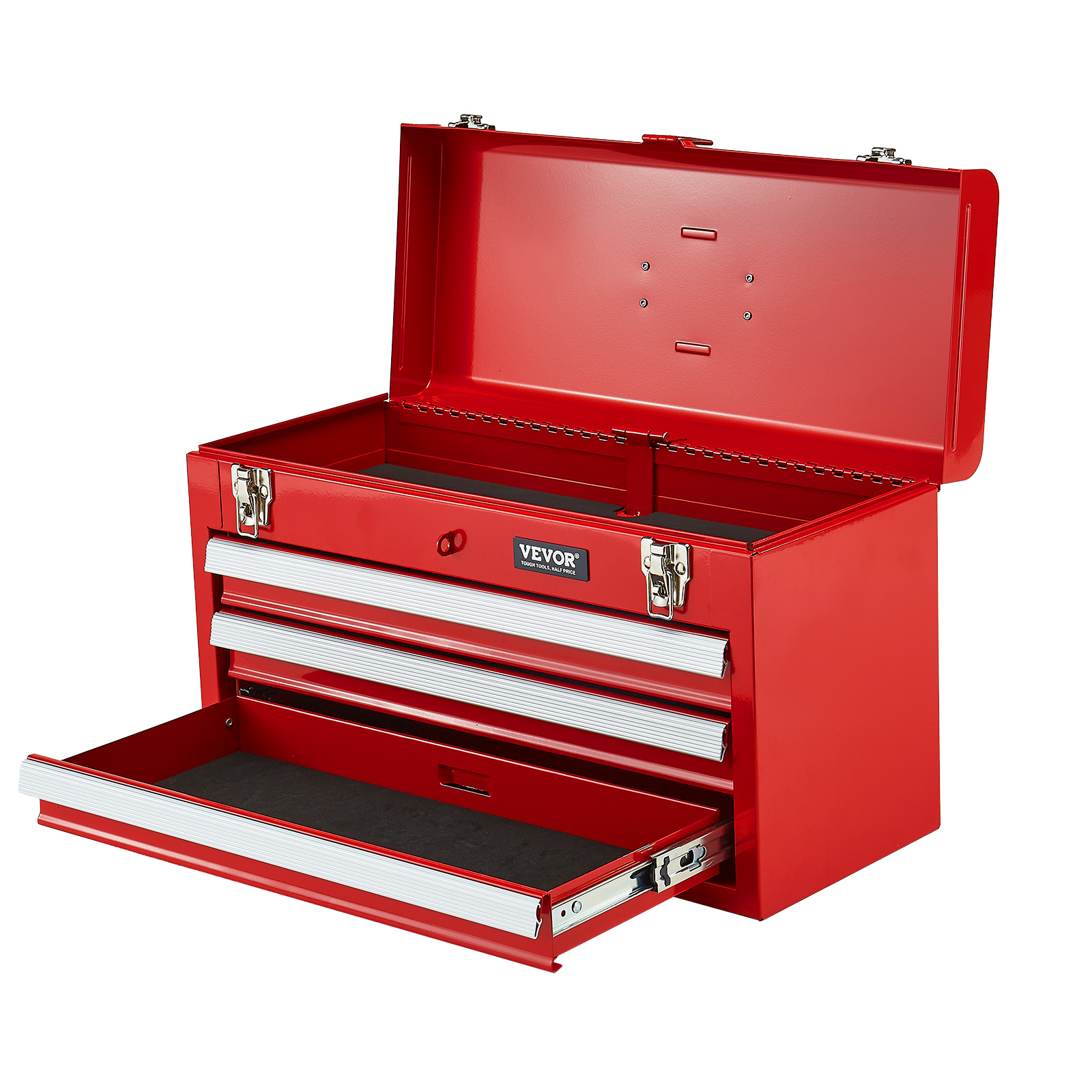 VEVOR Tool Box 218.4/457.2/520mm Portable Metal Tool Box 3/4/5 Drawers Organizer - Picture 58 of 72