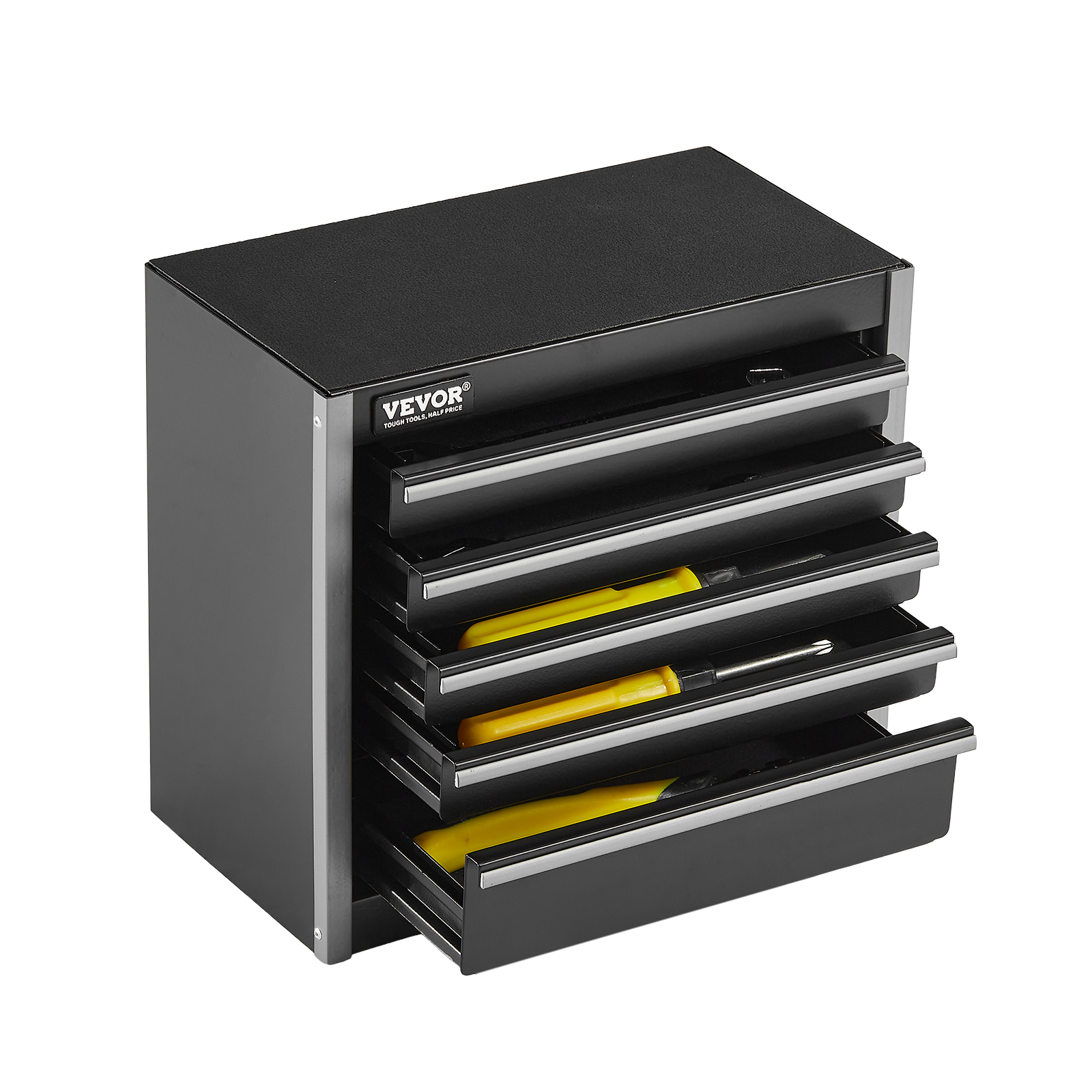 VEVOR Tool Box 218.4/457.2/520mm Portable Metal Tool Box 3/4/5 Drawers Organizer - Picture 48 of 72