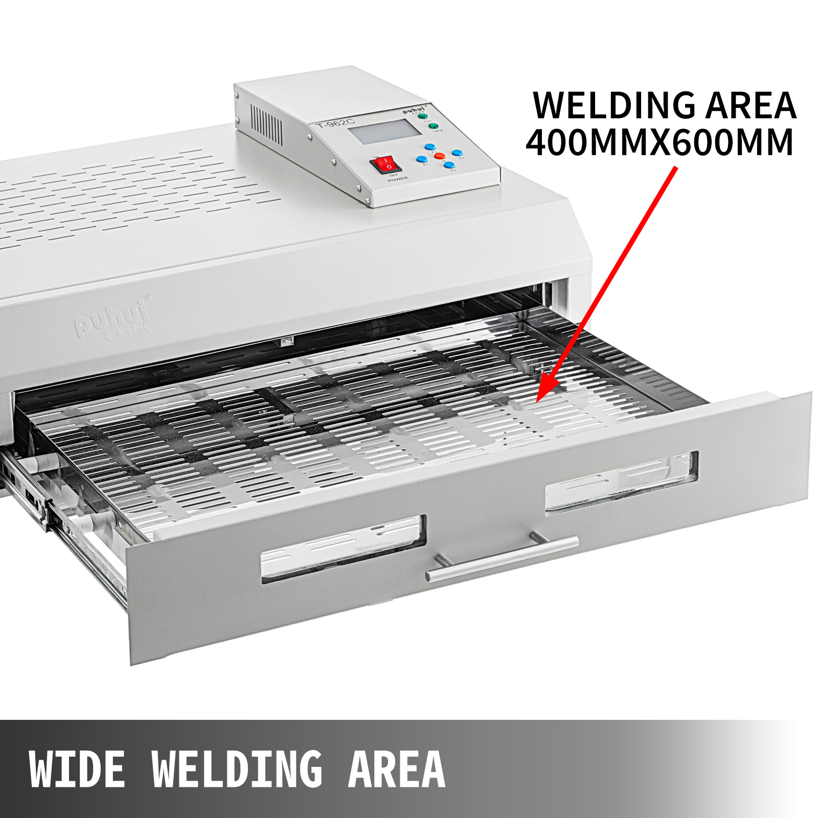 VEVOR Reflow Oven Reflow Soldering Machine, T962c Smd Bga Infrared Ic Heater  400x600mm