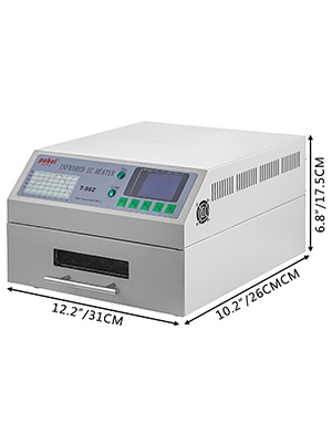 Reflow Oven Reflow Soldering Machine T962 SMD BGA Infrared IC Heater 180x235 MM 