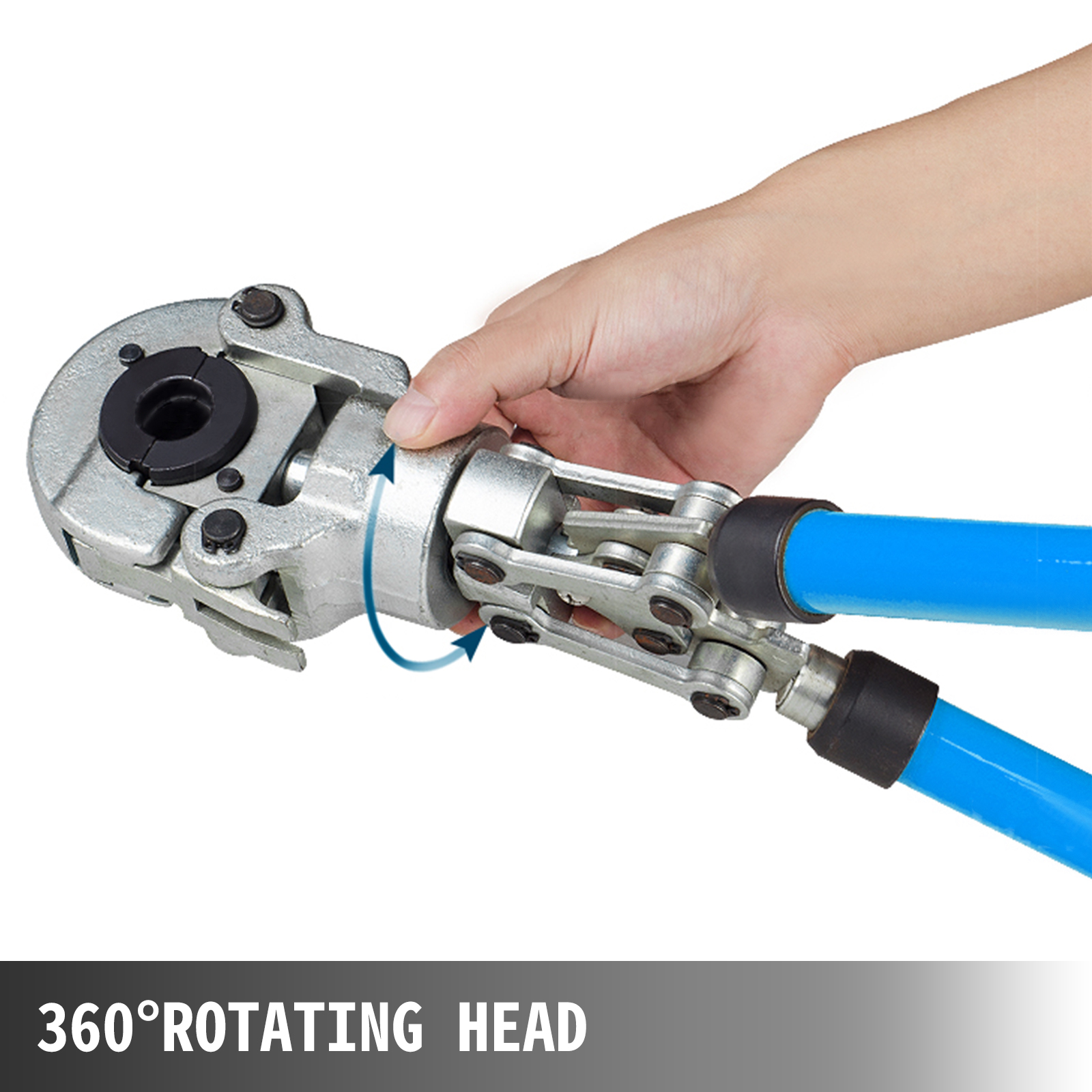 Rohr Presszange Hand presse Presskraft 6T 360° drehbarer Kopf PEX PE-X GOOD 