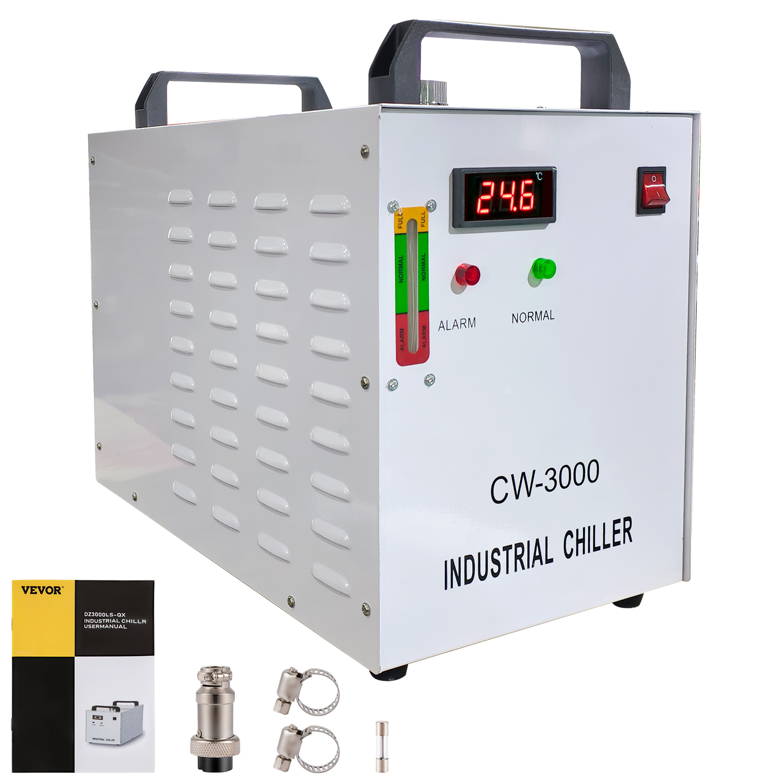 220V CW3000 Industrieller Wasserkühler für 60W-130W Lasergravur Graviermaschine 