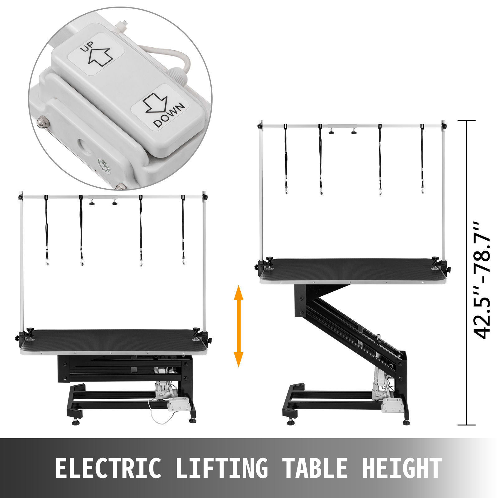 Electric Lifting Pet Dog Grooming Table Height Adjustable Rubber