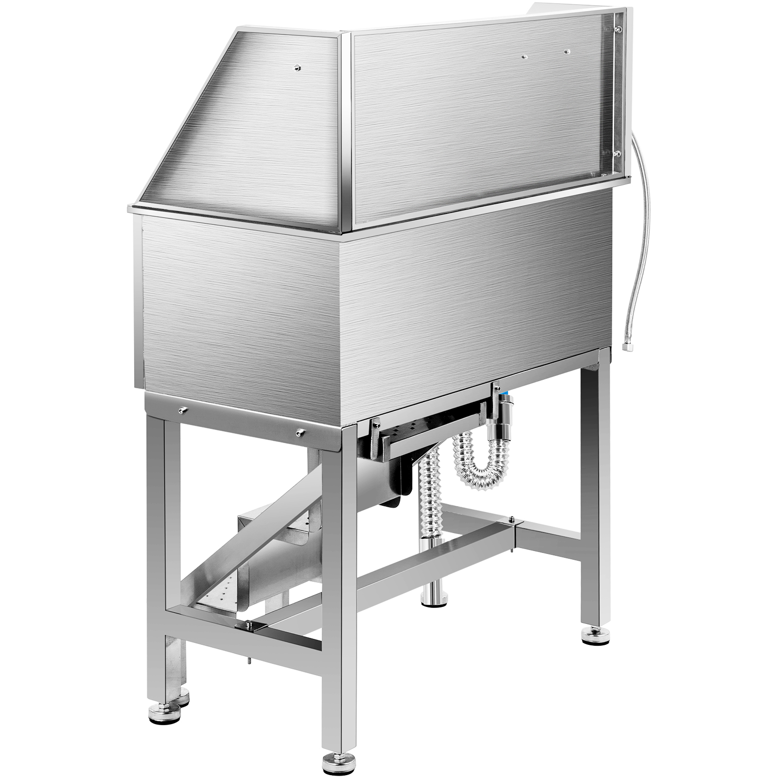 VEVOR Pet Grooming Bath Tub Dog Wash Tub 38"/34" Stainless Steel Shower