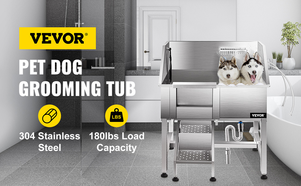 VEVOR Dog Grooming Tub, 38