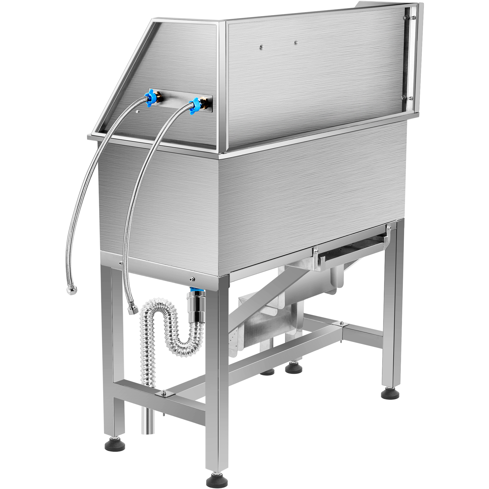 VEVOR Pet Grooming Bath Tub Dog Wash Tub 38"/34" Stainless Steel Shower