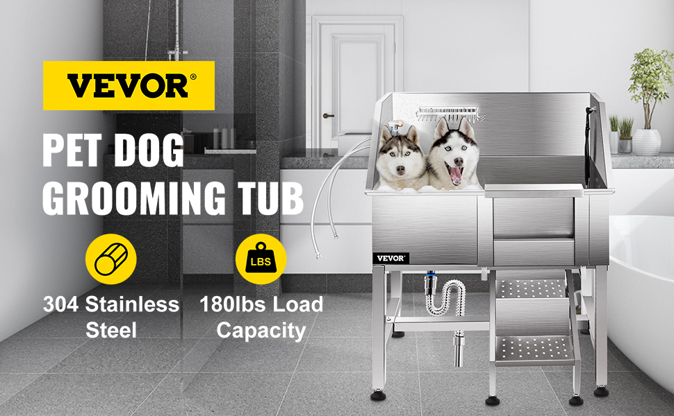 VEVOR Dog Grooming Tub, 38