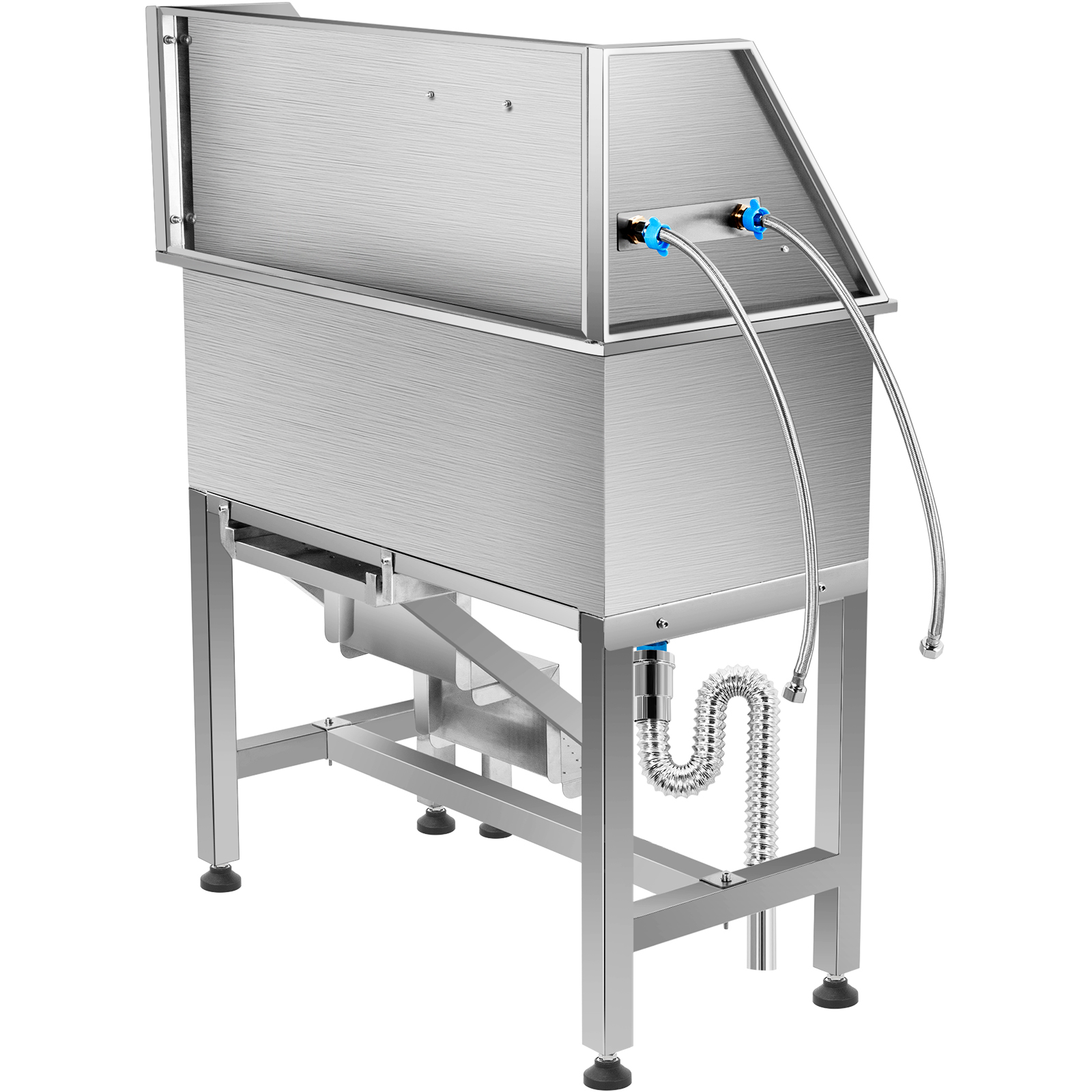 VEVOR Pet Grooming Bath Tub Dog Wash Tub 38"/34" Stainless Steel Shower