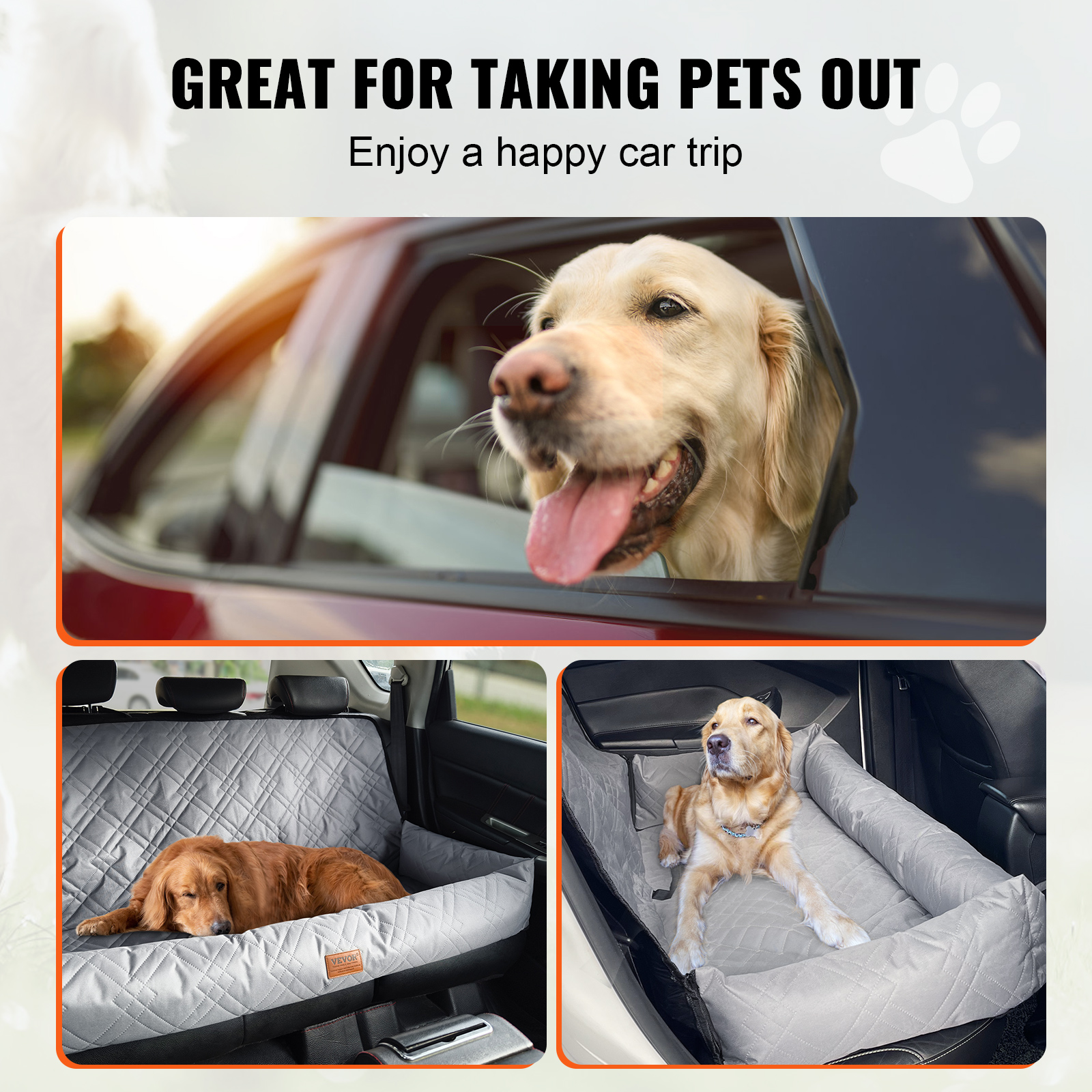 Dog Booster Car Seat Pet Car Seat for Small Medium Large Dog up to 100/8lb - Picture 8 of 146