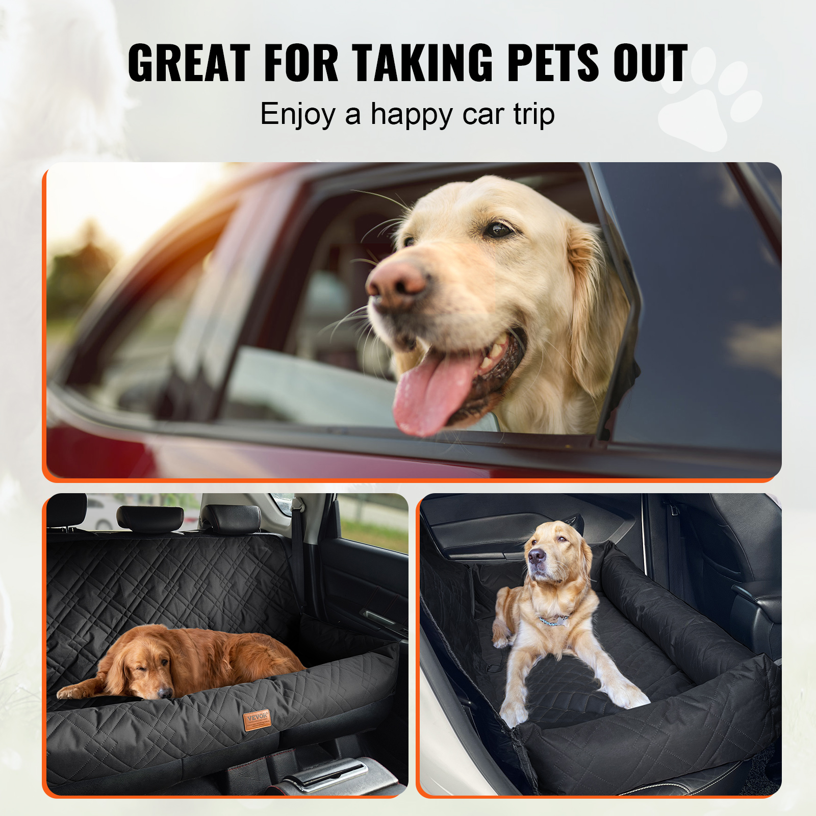 Dog Booster Car Seat Pet Car Seat for Small Medium Large Dog up to 100/8lb - Picture 80 of 146