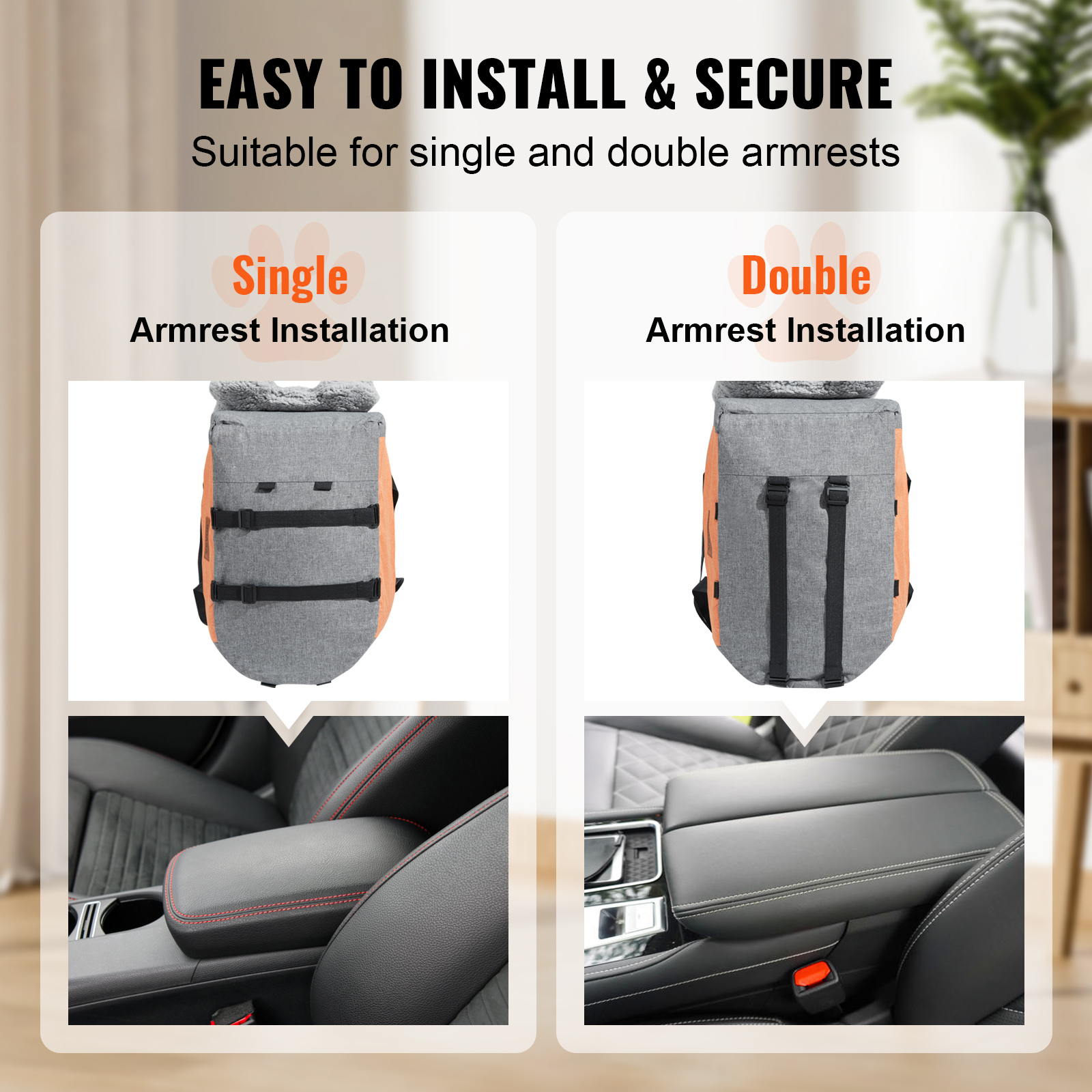 Dog Booster Car Seat Pet Car Seat for Small Medium Large Dog up to 100/8lb - Picture 126 of 146