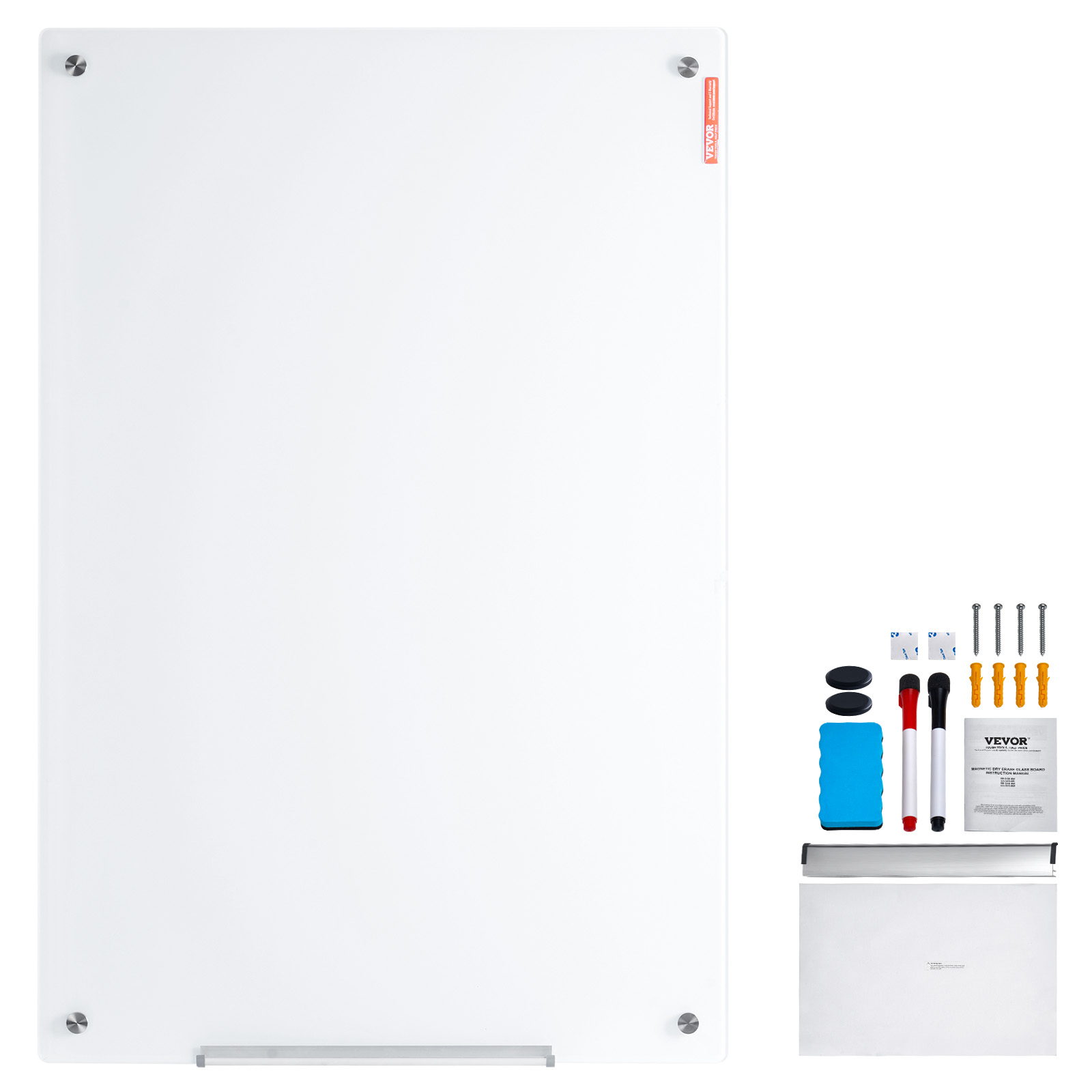 Uimoso Magnetic Glass Whiteboard Dry-Erase Board 36x24/72x36/48x32" Wall Mounted - Picture 47 of 50