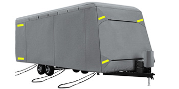VEVOR RV Cover 20'-22' RV & Trailer Cover Extra-Thick 4 Layers Travel Trailer RV Cover Durable Camper Cover, Waterproof Breathable Anti-UV Ripstop for RV Motorhome with Adhesive Patch & Storage Bag