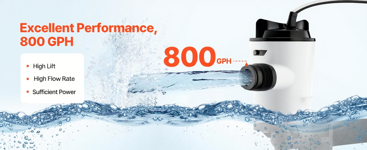 Livewell Pump Live Well Pump Aerator 800GPH 12V 4.0A Portable Submersible  Fish... Rule Fuel Pumps For BMW X5