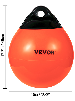 boat buoy ball,15 in,orange