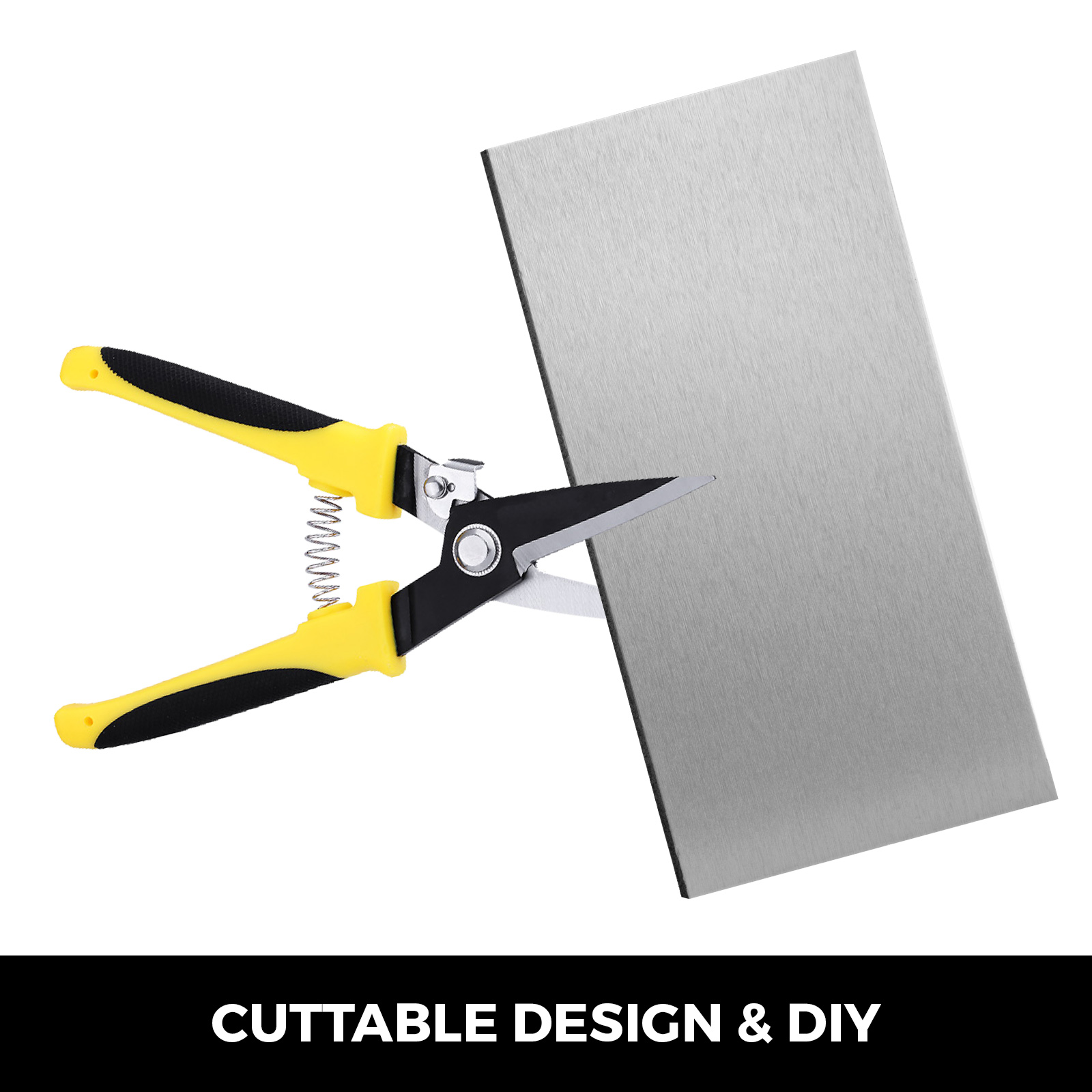 100pcs Peel And Stick Tile Selfadhesive Metal Backsplash Tile For Kitchen Bath VEVOR US