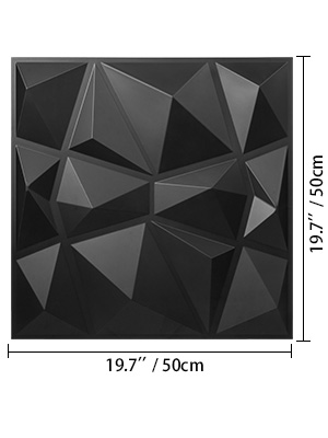 Art3d Panel 3D de PVC para decoración de paredes interiores, azulejos  texturizados ondulados, paquete de 12 unidades de 19.7 x 19.7 pulgadas,  color