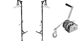 VEVOR Hitch Mounted Deer Hoist, 500lbs Capacity Hitch Game Hoist, 2'' Truck Hitch Deer Hoist with Winch Lift Gambrel Set, Foot Base, Adjustable Height and 360 Degrees Swivel for Hunting, Hanging