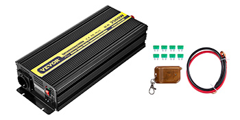 Convertisseur de tension à onde sinusoïdale pure HBM Professional 12 volts  - 230 volts 1500 watts 