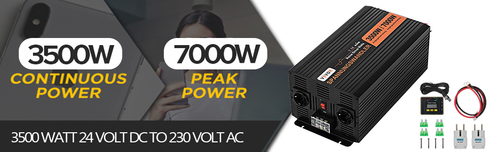 3500w/7000w Spannungswandler Wechselrichter 24v Auf 230v Power