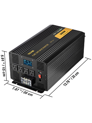 VEVOR Pure Sine Wave Inverter 3000 Watt Power Inverter, DC 24V to