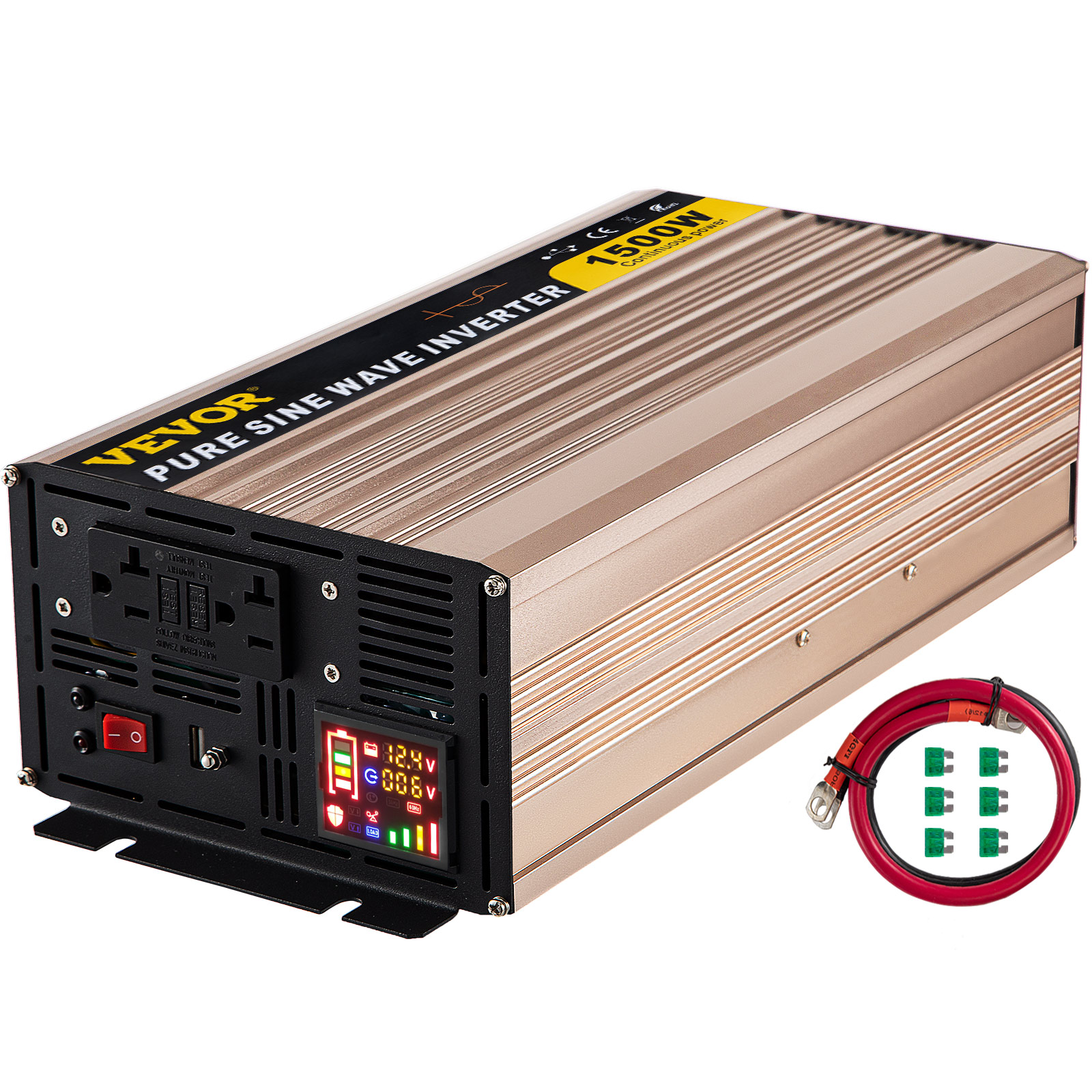 3500W Power Inverter,Pure Sine Wave,DC24V to AC120V