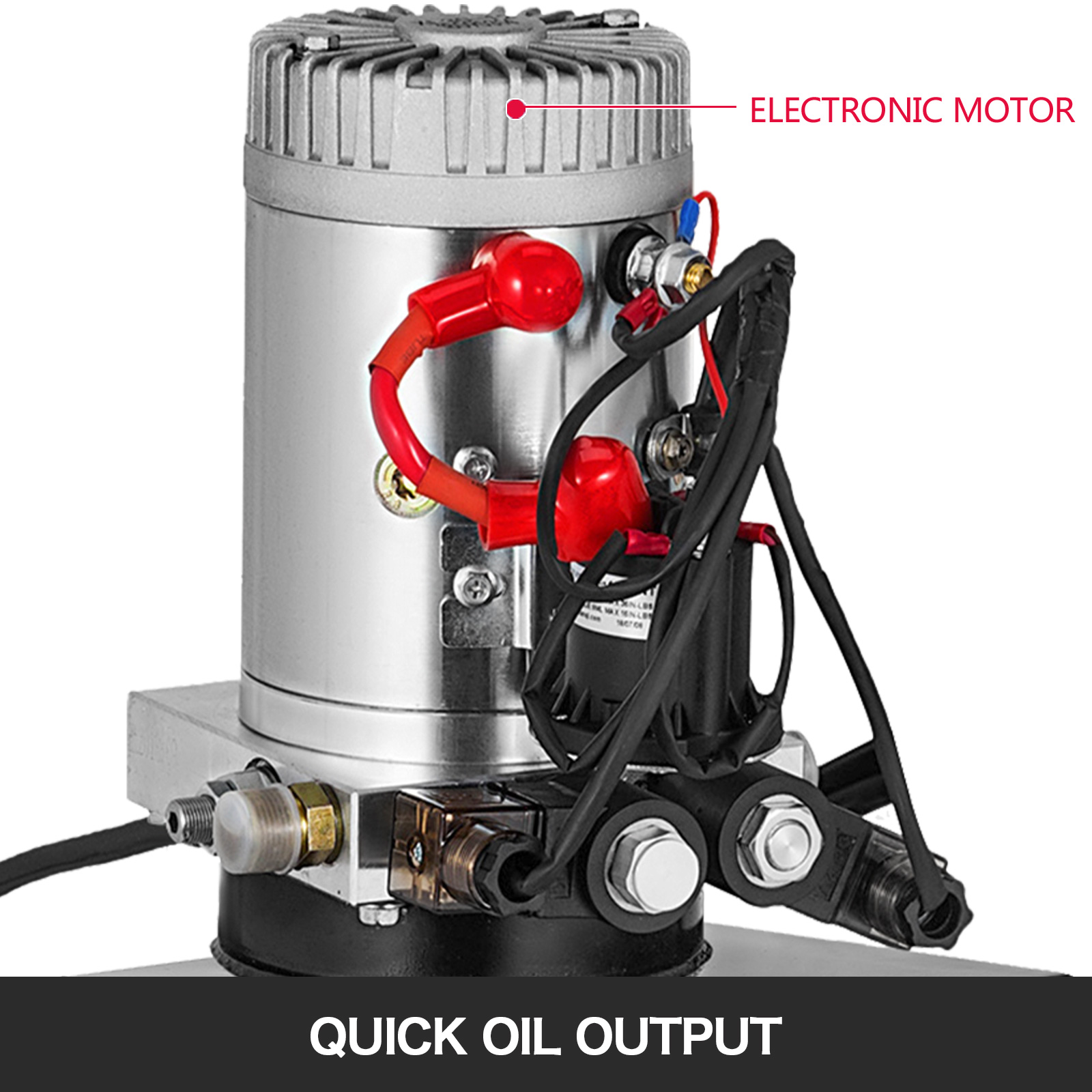 6 Quart Double Acting Hydraulic Pump Remote Control Reservoir Power