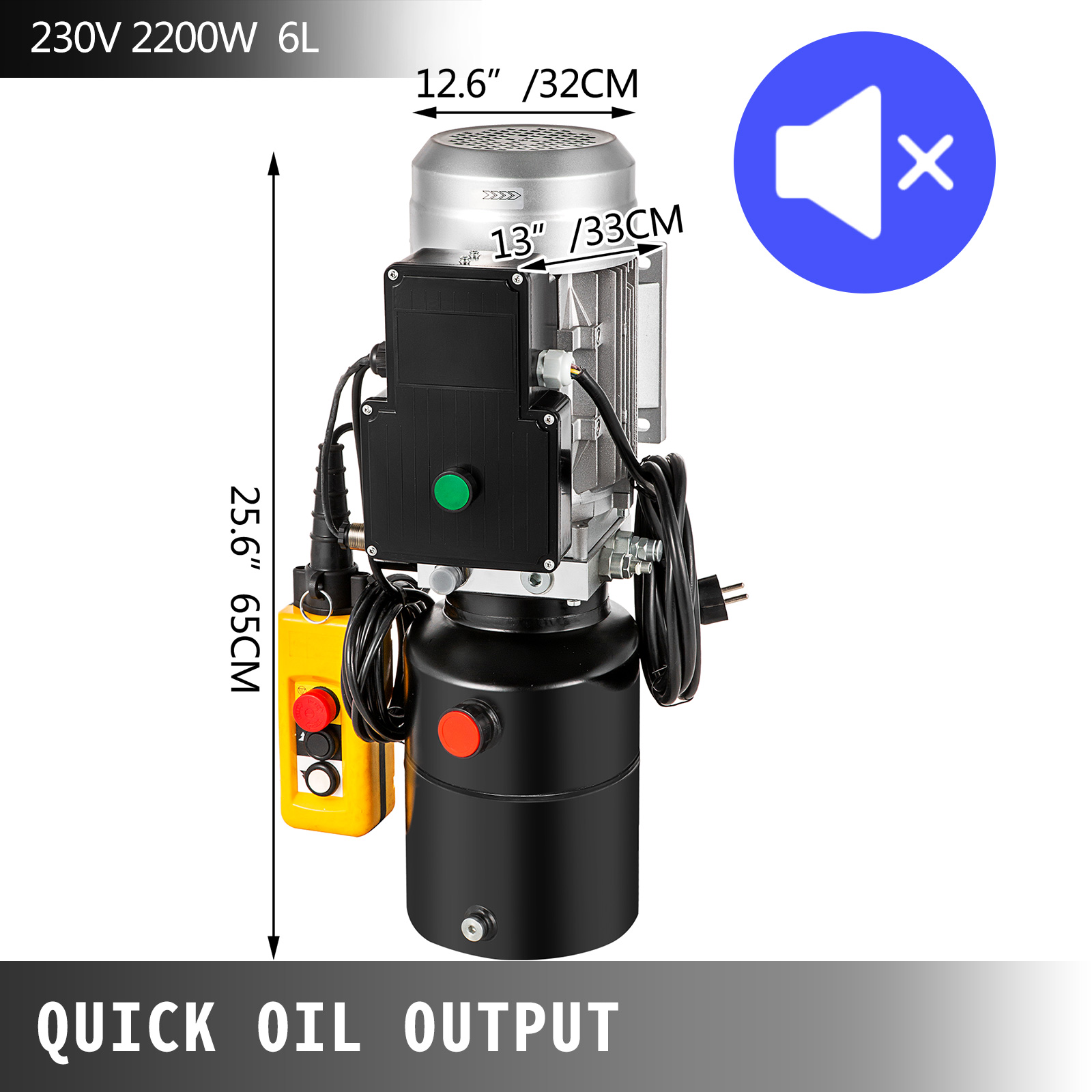 Hydraulikpumpe Elektrisch 230V m. E-Satz