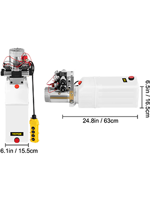 Hydraulic Power Unit Hydraulic Pump Double Solenoid Double Acting 8l ...