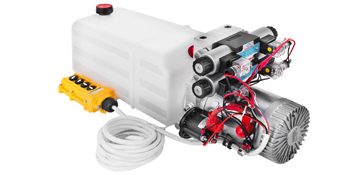 8L 12V DC Double Acting Double Solenoid Hydraulic Power Pack Tank ZZ004235