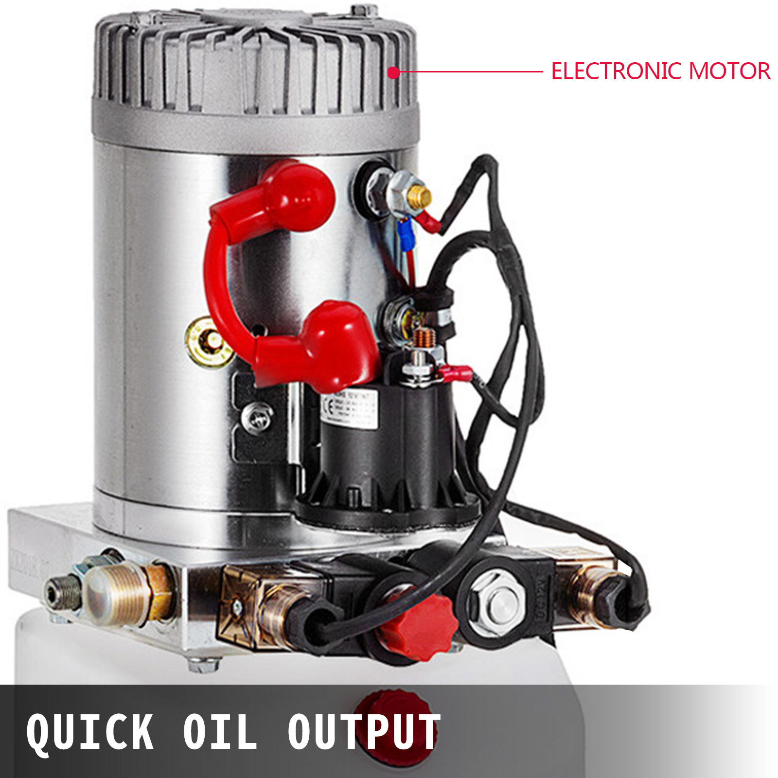 VEVOR Hydraulic Pump 12V Hydraulic Motor Hydraulic Power Unit, Dump