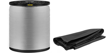 VEVOR 1250Lbs Polyester Pull Tape, 5249' x 1/2" Flat Tape for Wire & Cable Conduit Work Variable Functions, Flat Rope for Pulling/Loading/Packing in Any Weather CONDITON