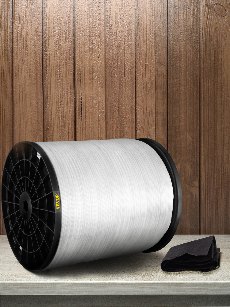 VEVOR 1250Lbs Polyester Pull Tape, 5249' x 1/2" Flat Tape for Wire & Cable Conduit Work Variable Functions, Flat Rope for Pulling/Loading/Packing in Any Weather CONDITON