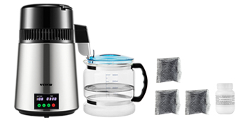 VEVOR 4L Water Distiller 1L/H Distilled Water Maker Timing & Temp ...