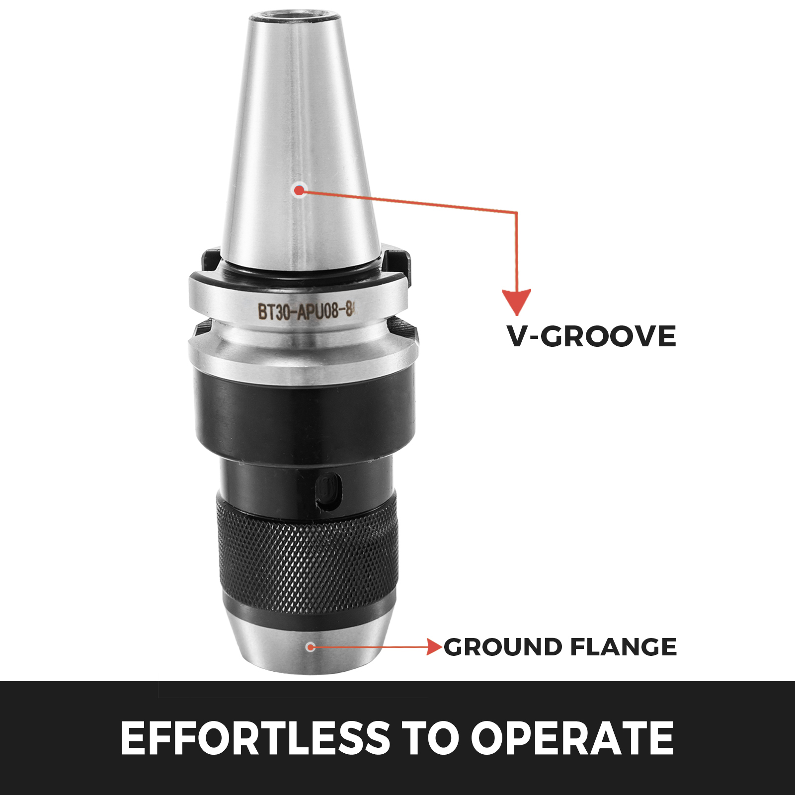 VEVOR Drill Chuck Keyless Chuck Drill Chuck Bt30 Apu8 85 For Cnc Lathe