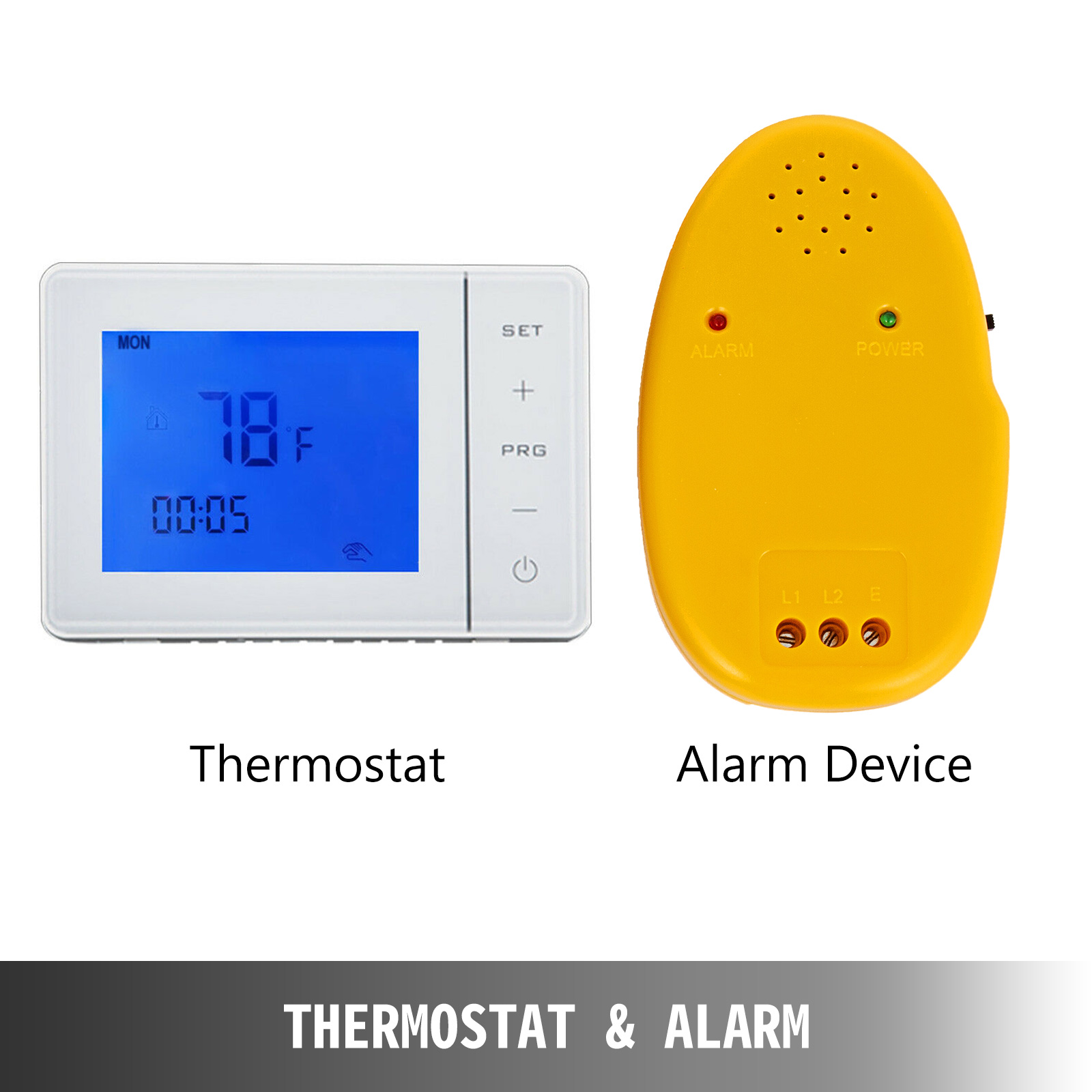 Electric Tile Radiant Warm Floor Heat Heated Mat Kit Digital Thermostat 120V 