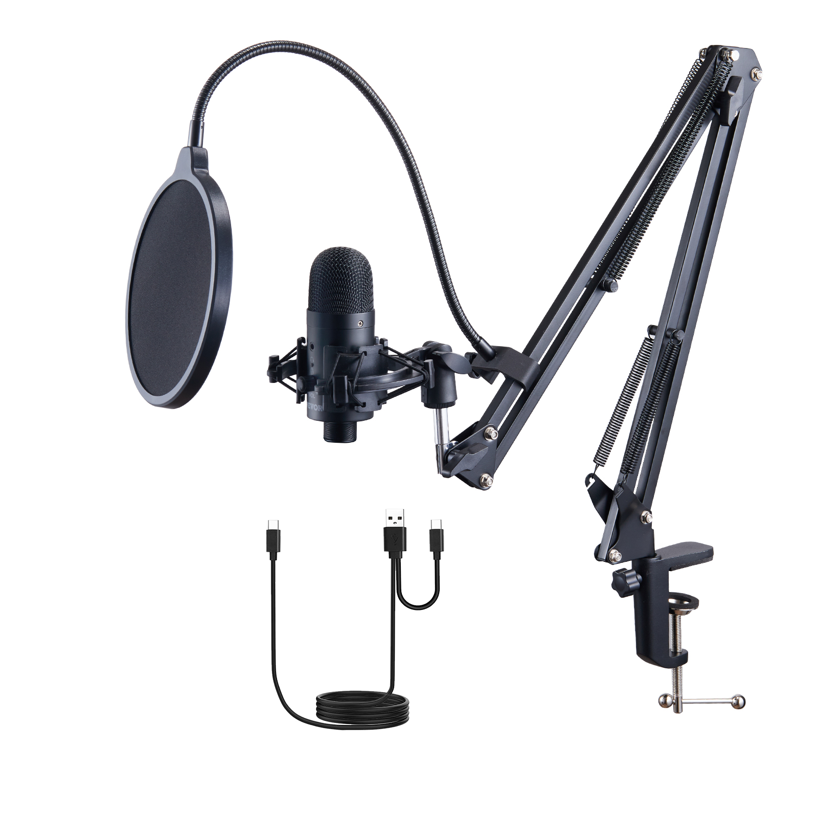 VEVOR Microphone Isolation Ball High-Density Foam with Dual-Layered Pop Filter - Picture 75 of 86