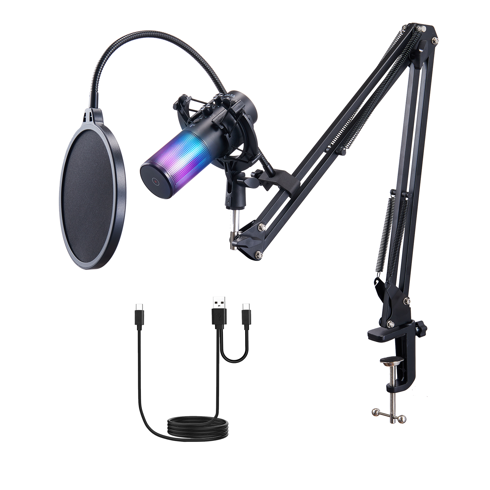VEVOR Microphone Isolation Ball High-Density Foam with Dual-Layered Pop Filter - Picture 71 of 86