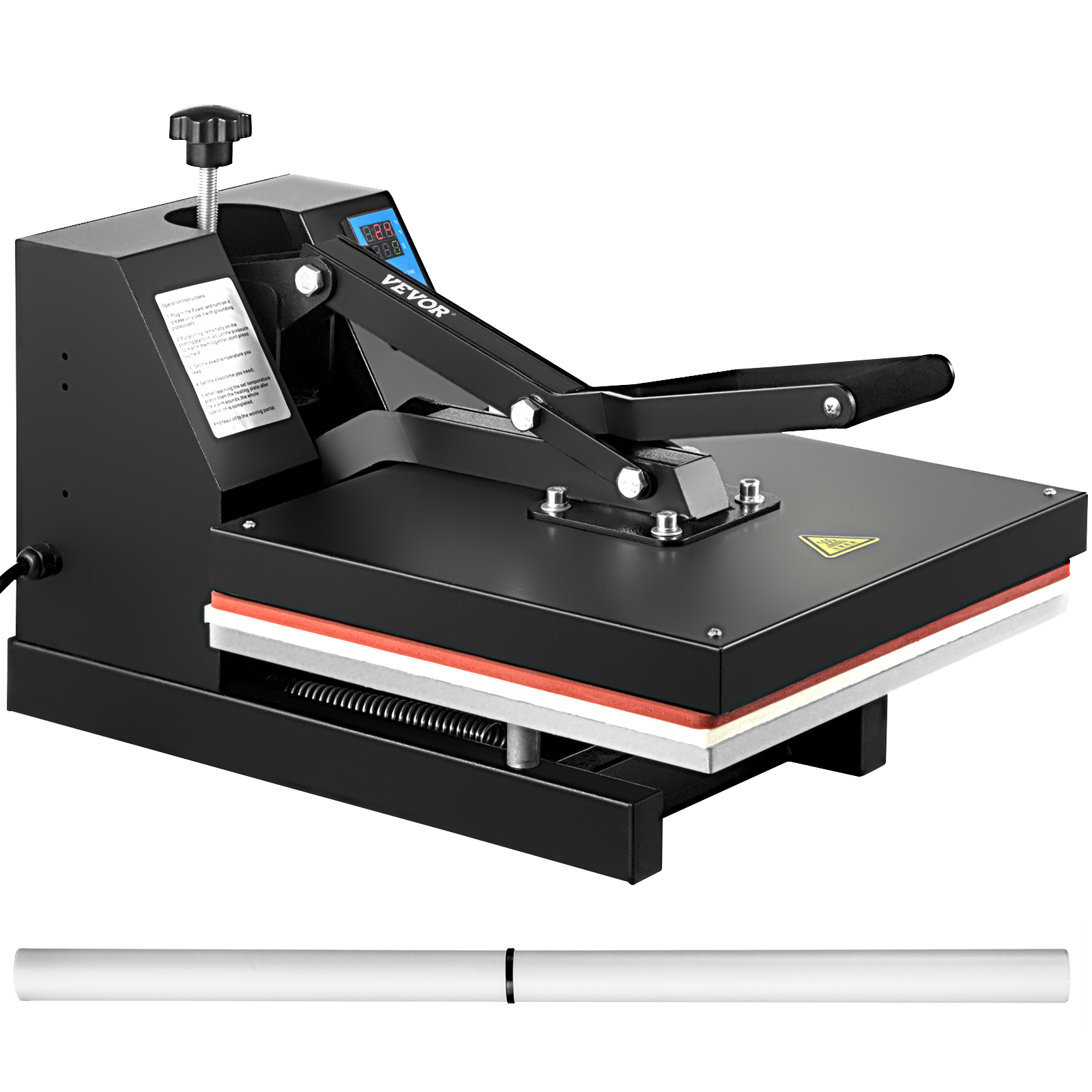 Máquina de prensa de calor 5 en 1, sublimación digital de 15 x 15 pulgadas,  transferencia de calor profesional giratoria de 360 grados para camiseta