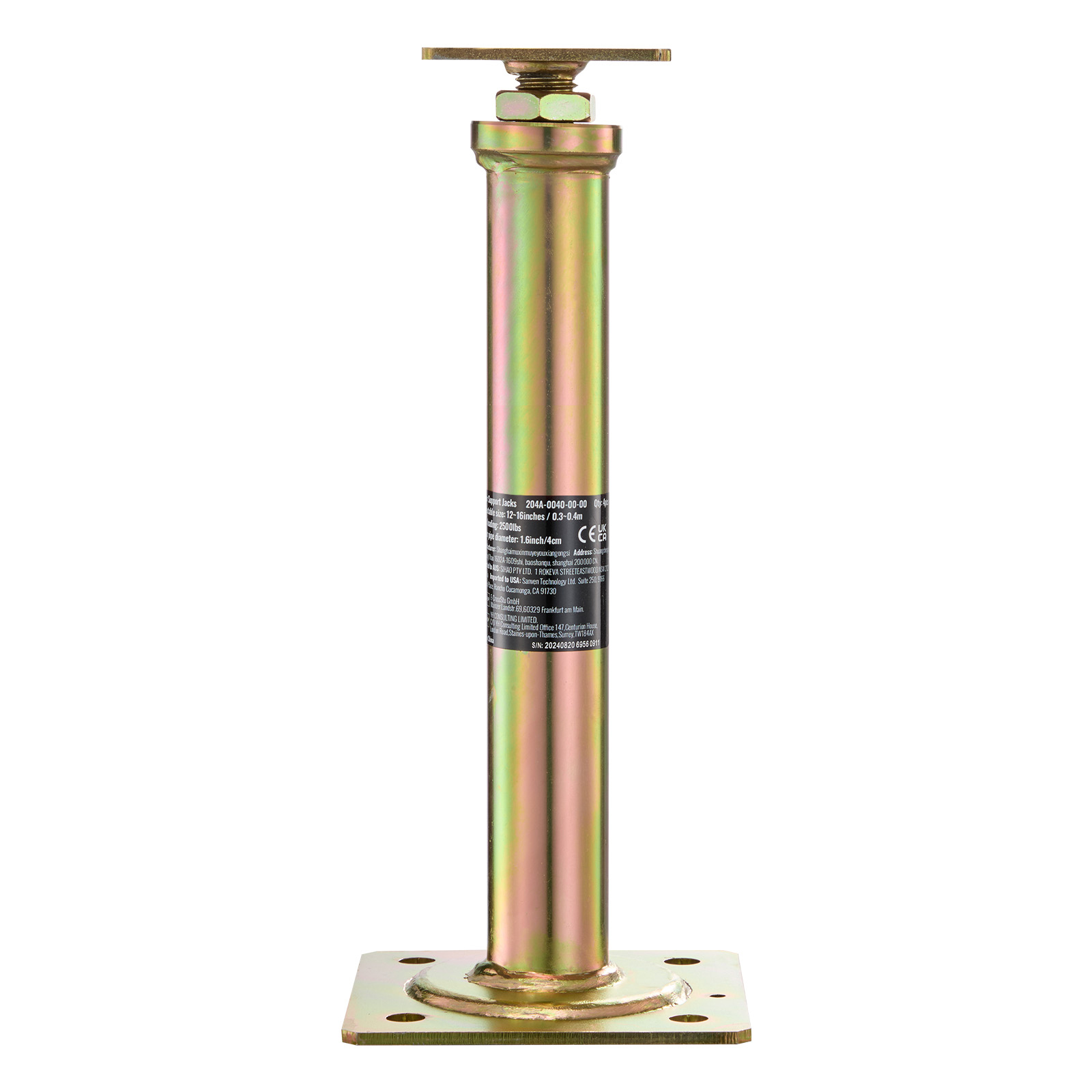 Uimoso Adjustable Floor Jack Post for House Leveling, Height Range 30.48-254 cm