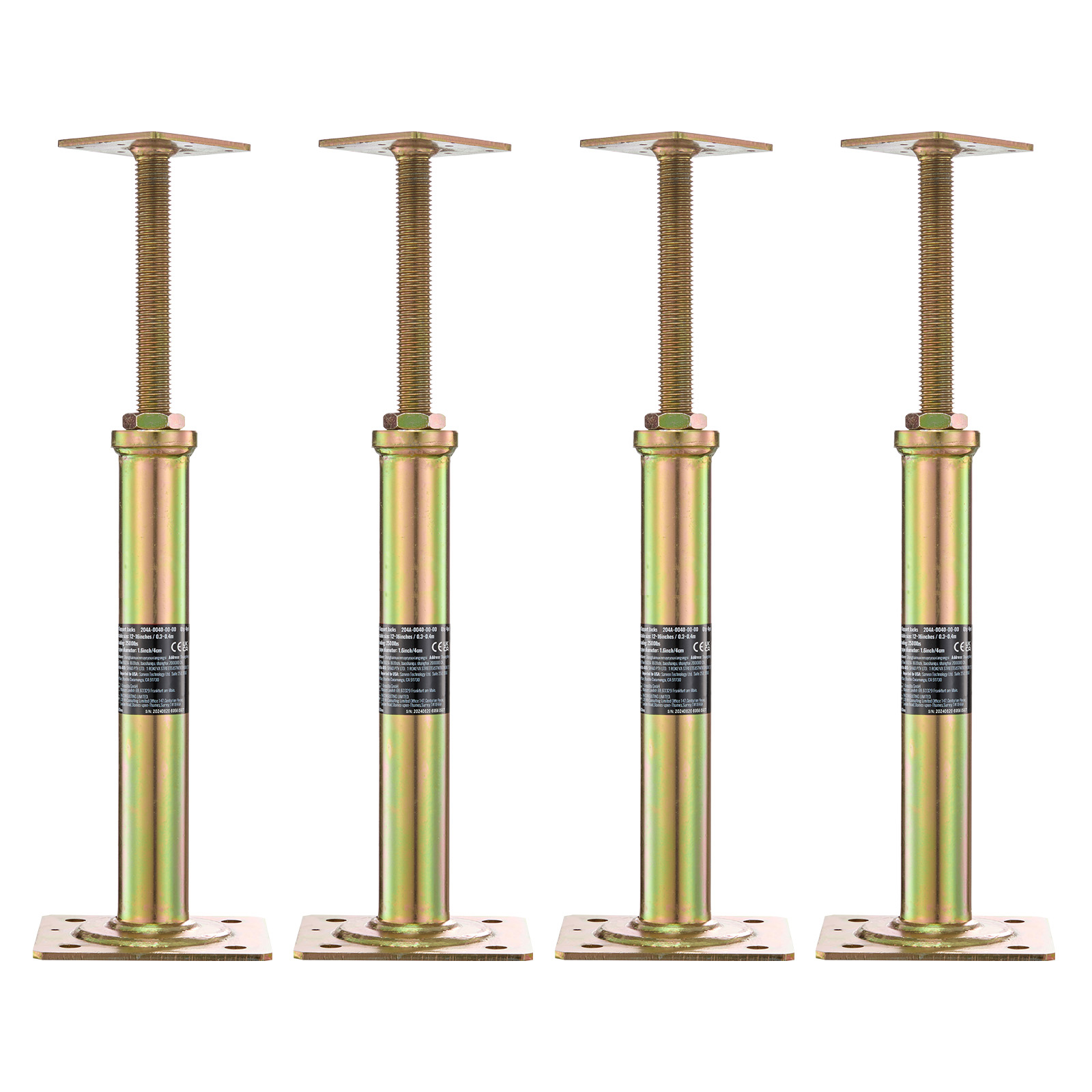 Uimoso Adjustable Floor Jack Post for House Leveling, Height Range 30.48-254 cm