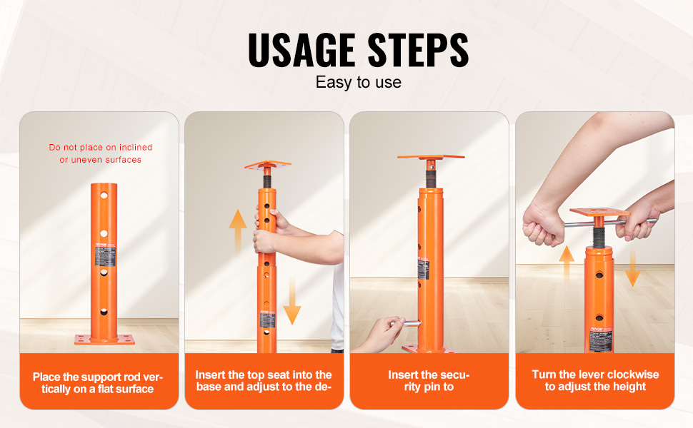 thumbnail image 2 of 2-Pack Adjustment Floor Jack Post Floor Jack Lift Supports 2 of 12