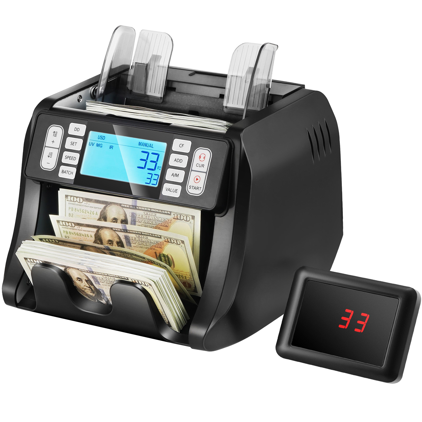 Money Counter Machine Bill Counter with UV MG IR DD Counterfeit Detection - Picture 26 of 38
