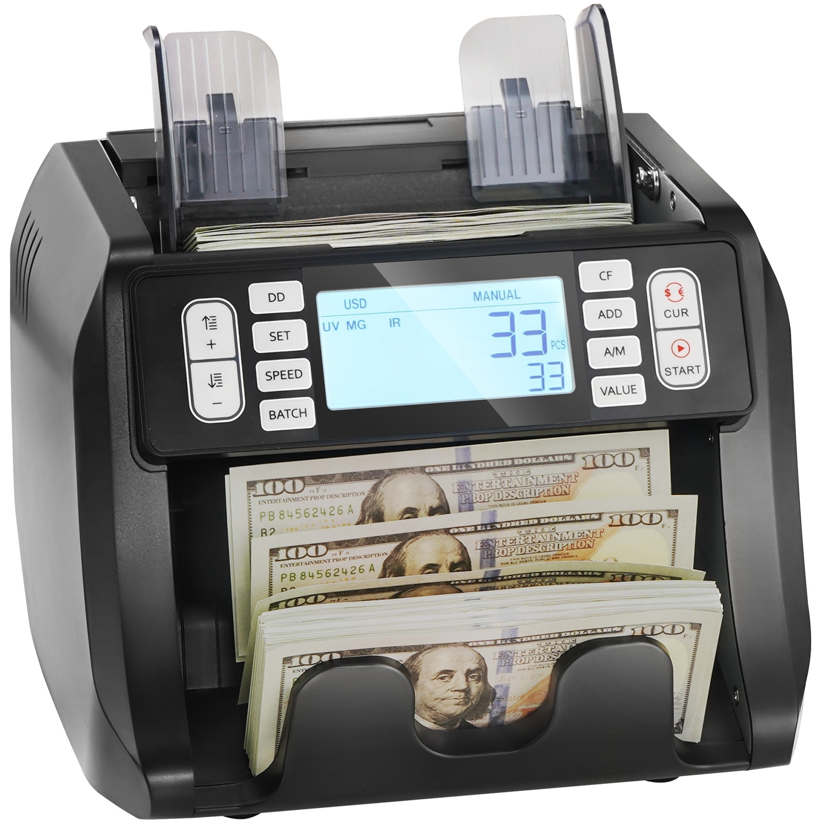 Money Counter Machine Bill Counter with UV MG IR DD Counterfeit Detection - Picture 23 of 38