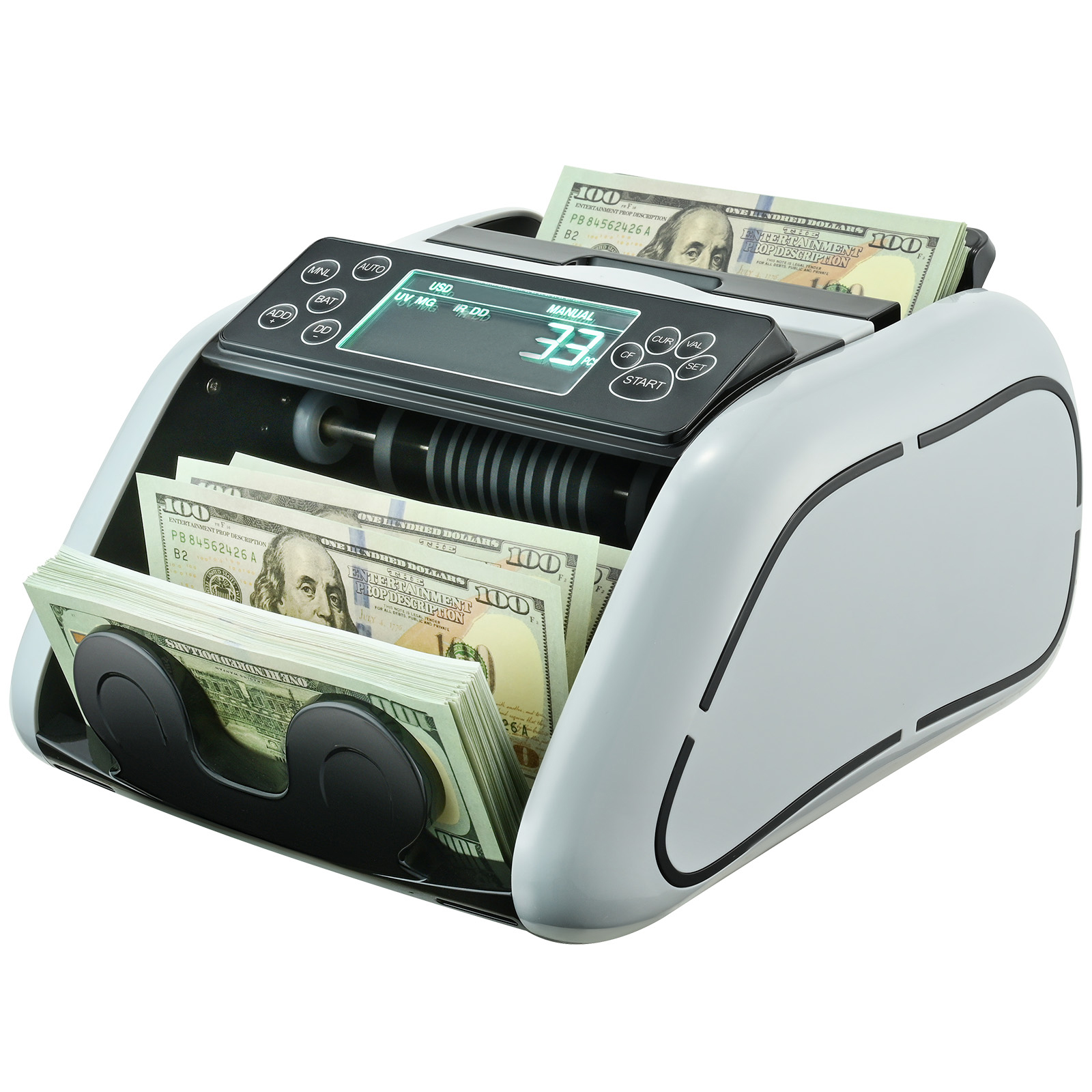 Money Counter Machine Bill Counter with UV MG IR DD Counterfeit Detection - Picture 11 of 38