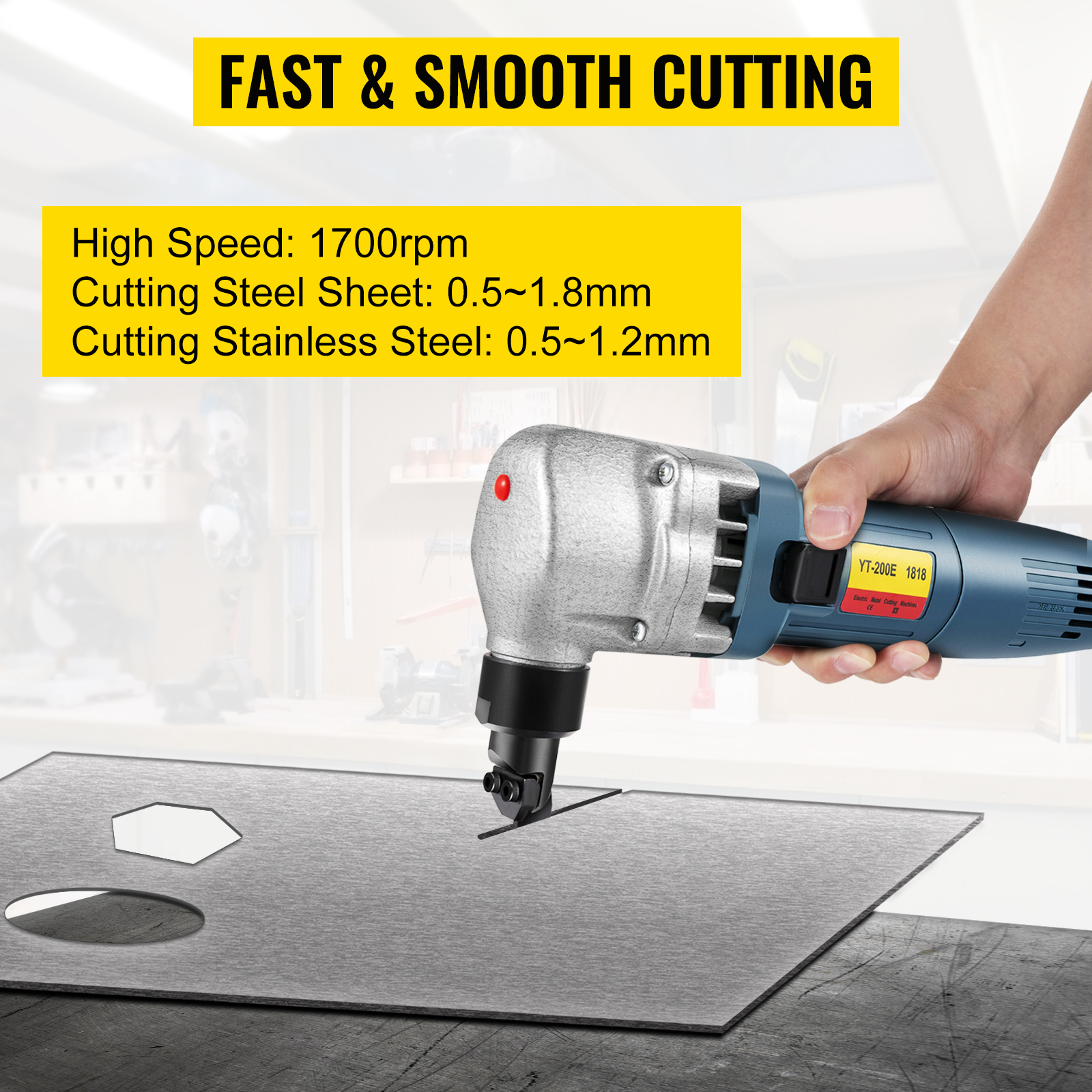 Electric Drill Plate Cutter Sheet Metal Precise Portable Cutting Tool