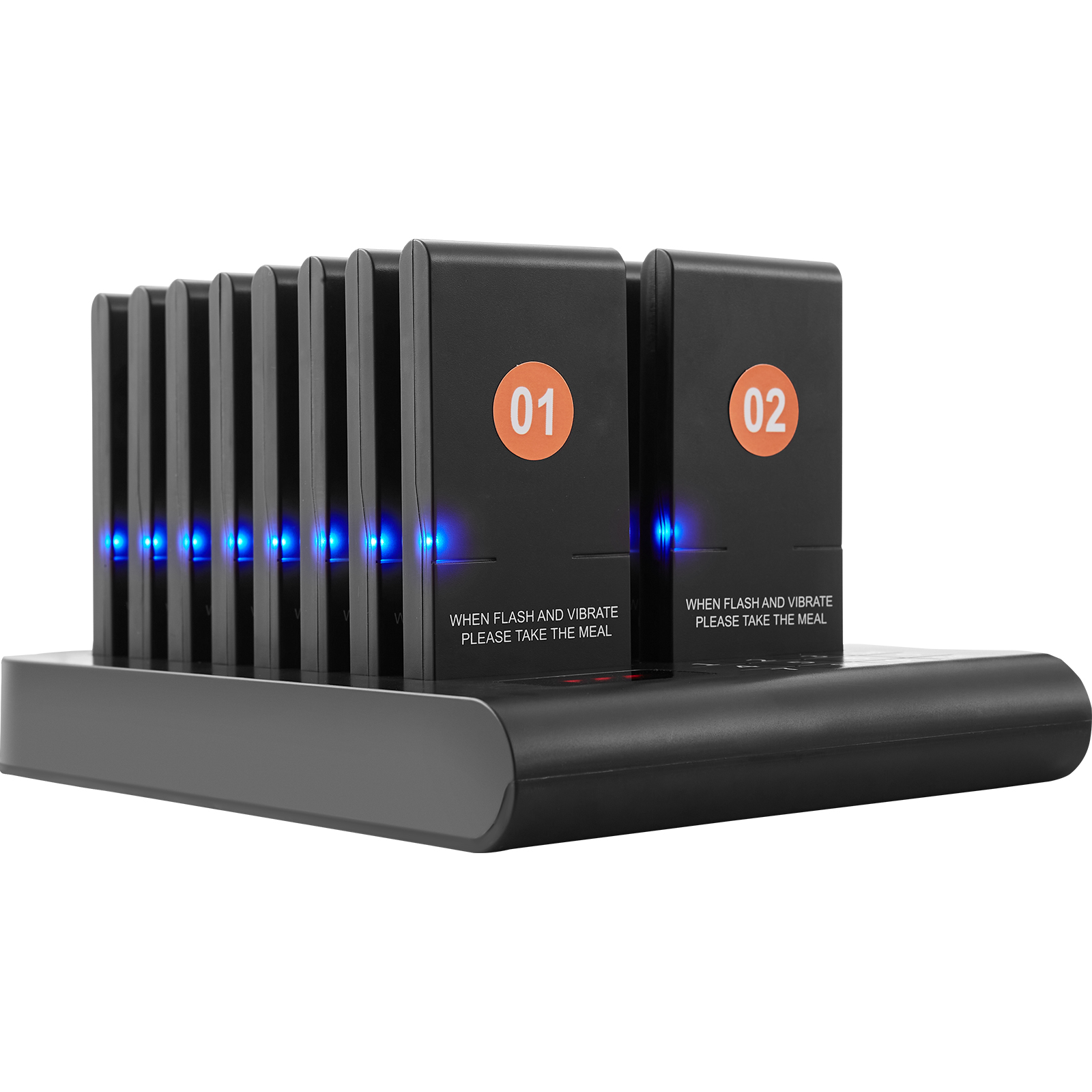 VEVOR Kabelloses Pager-System 10/20/16/24 Gäste-Warteschlangenrufe - Afbeelding 38 van 74