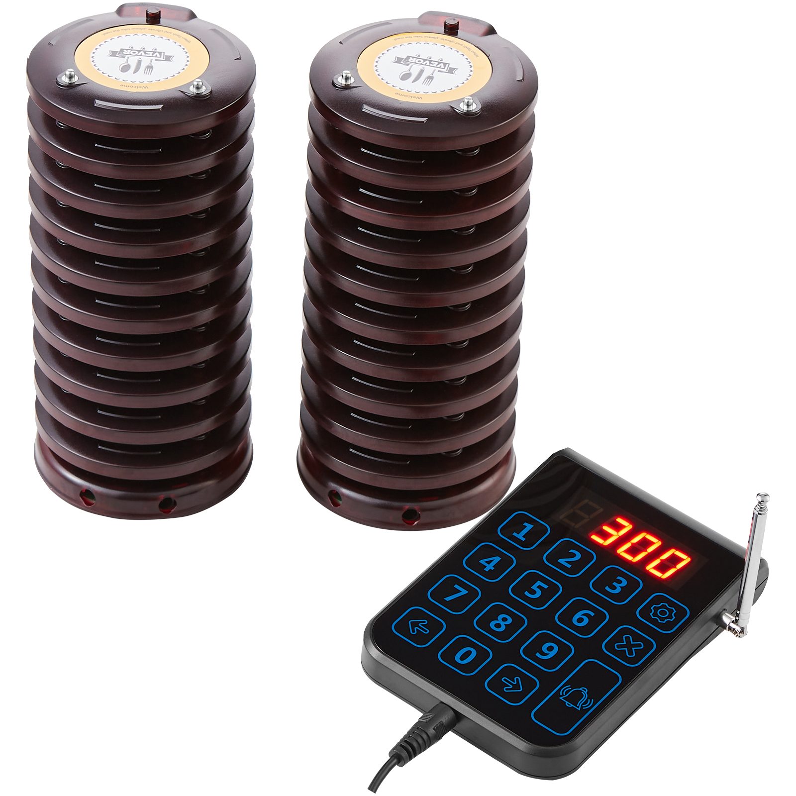 VEVOR Kabelloses Pager-System 10/20/16/24 Gäste-Warteschlangenrufe - Afbeelding 26 van 74