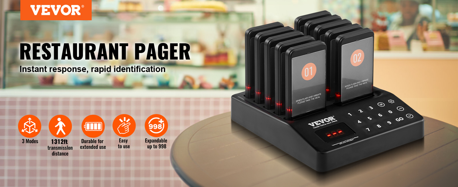 Restaurant Pager System, Wireless Paging System For